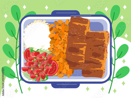 Leftovers Concept Illustration Stylish and Beautiful