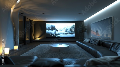 Modern TV Lounge interior 