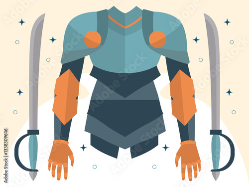 Armor Concept Illustration Stylish and Beautiful
