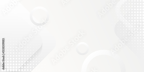 Abstract white background. Minimal geometric white light background abstract design. Modern and Creative Trend design in vector illustration