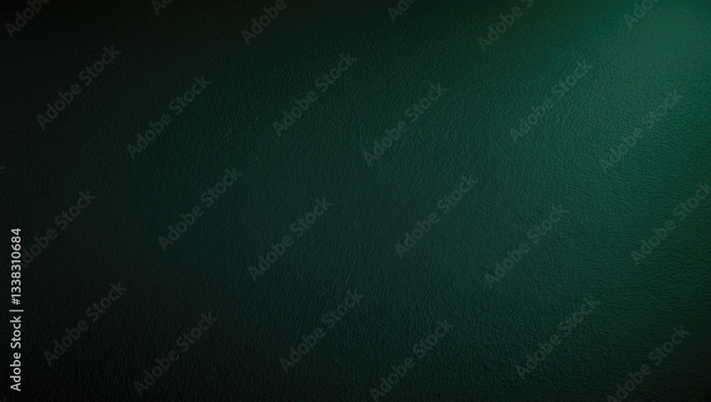 Fototapeta premium Dark green poker table felt texture featuring soft and rough textile material background in close-up with a shaded vignette.