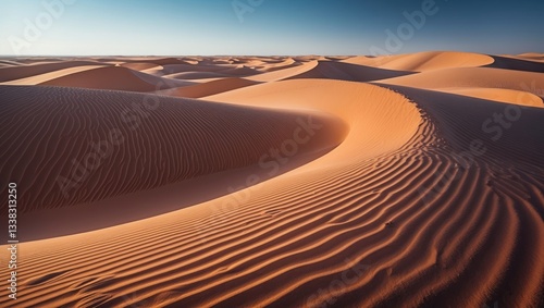 Fototapeta Naklejka Na Ścianę i Meble -  Desert sand dunes landscape
