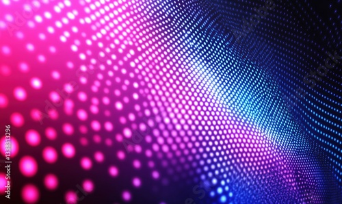 Wallpaper Mural Colorful abstract background with vibrant dots in pink and blue hues Torontodigital.ca