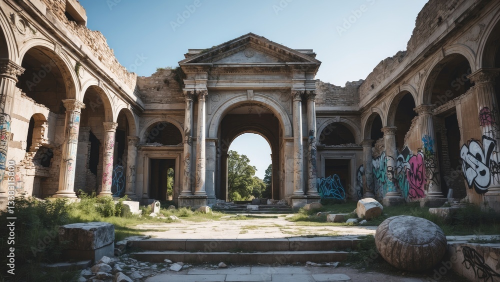 Obraz premium Ruined museum.