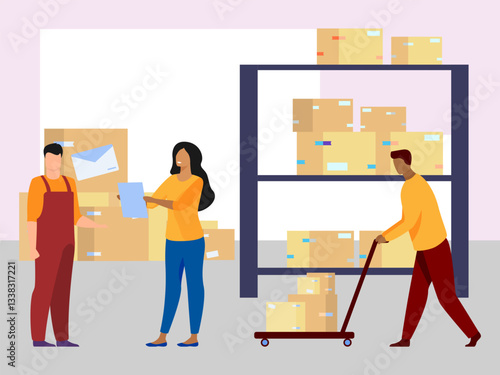 Stock Keeping Unit Concept Illustration Stylish and Beautiful