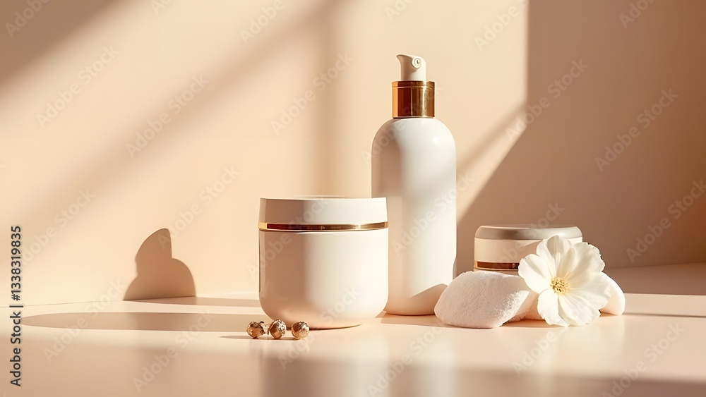 Serene Spa Ambiance Ampoules in a Sophisticated Editorial Display Serene Spa Ambiance Ampoules in a Sophisticated Editorial Display