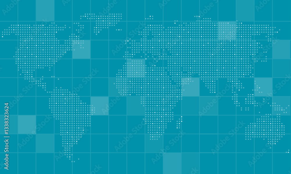 Abstract world map and technology background design. flat vector Abstract world map and technology background design. flat vector