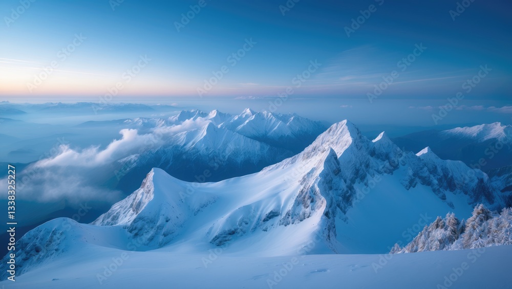 Stunning mountain landscape, panoramic view. Stunning mountain landscape, panoramic view.