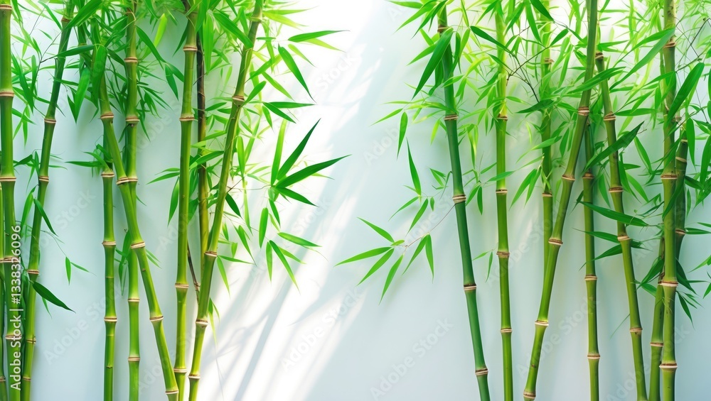 Naklejka premium bamboo on a white background, isolated