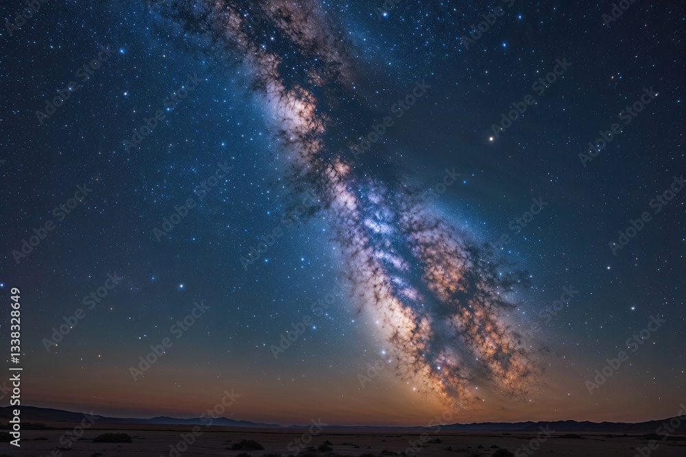 Captivating Elements of the Shimmering Milky Way and the Vastness of Night Beauty Captivating Elements of the Shimmering Milky Way and the Vastness of Night Beauty