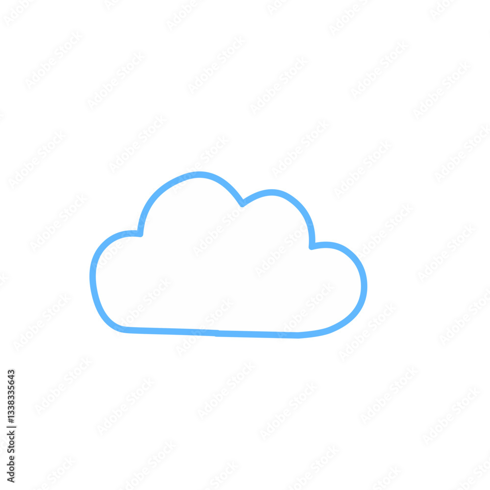 cloud vector element cloud vector element