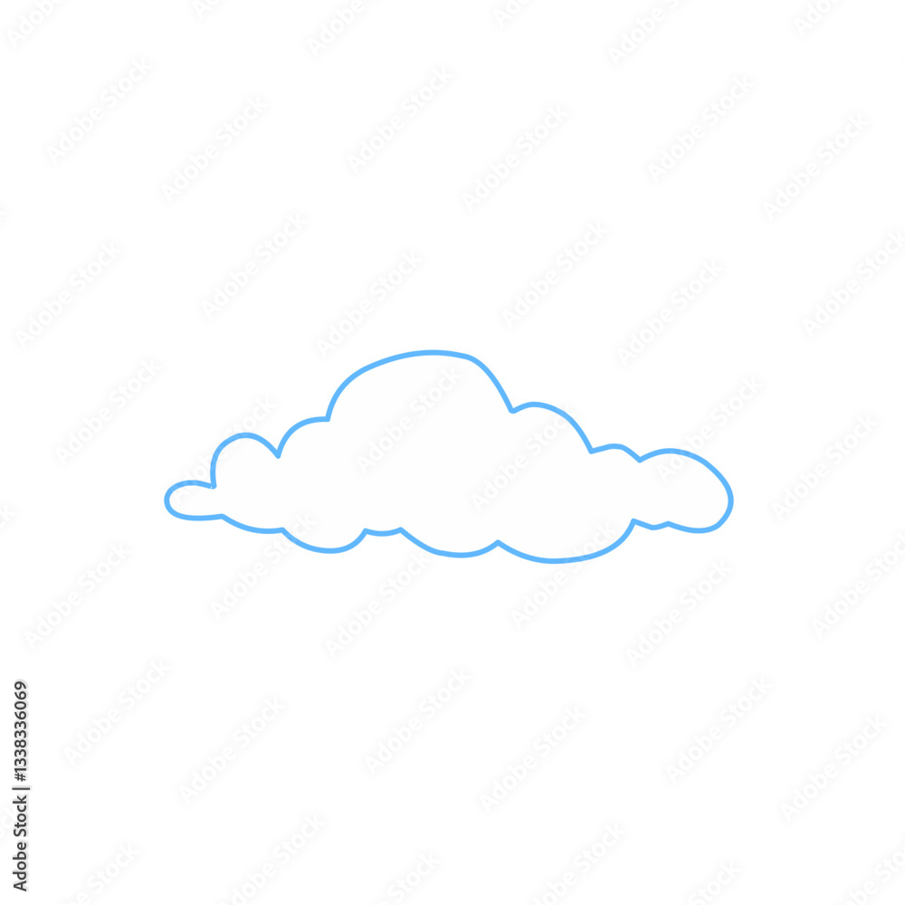 cloud vector element cloud vector element
