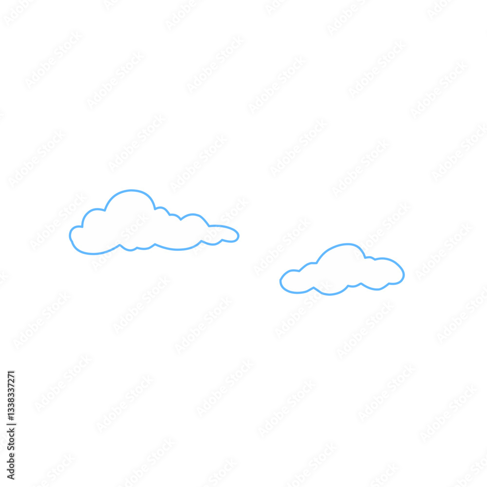 cloud vector element cloud vector element