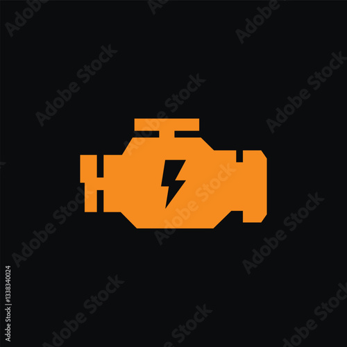 Check engine light icon. Vector illustration