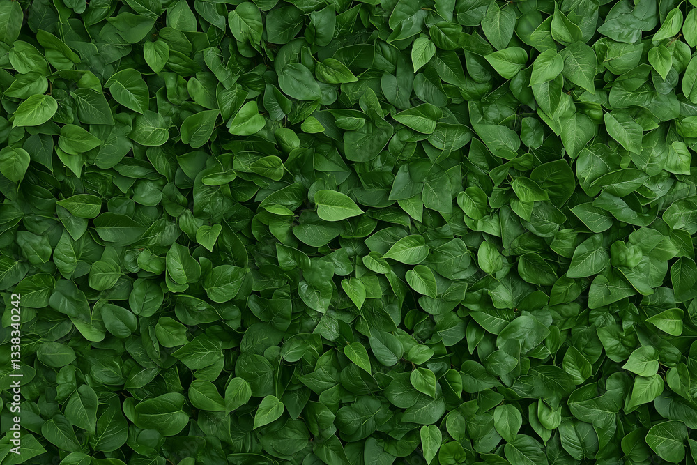Obraz premium Dense Green Leaves Background