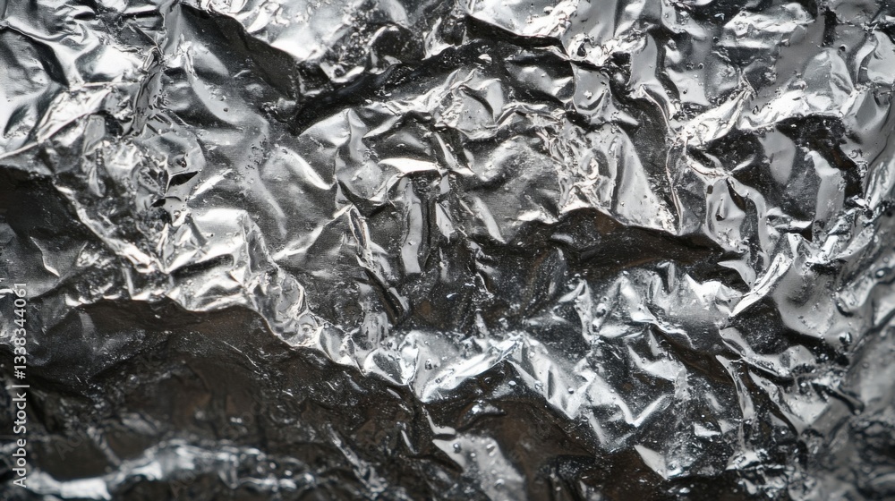 Crumpled Metallic Foil Abstract Texture Crumpled Metallic Foil Abstract Texture