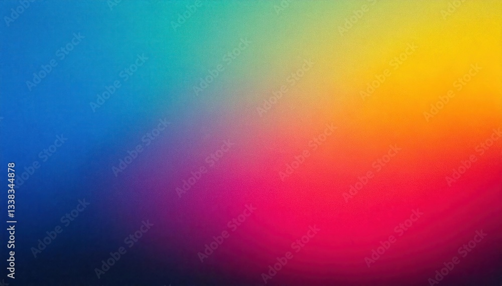 Obraz premium Colorful Abstract Gradient Background with Grain Noise Effect and Blurred Pattern
