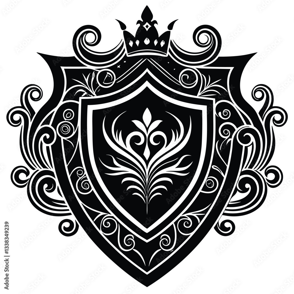 heraldic shield emblem heraldic shield emblem