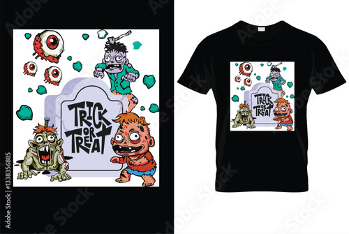 Happy Halloween Trick or Treat T-Shirt – Spooky Fun Holiday Tee