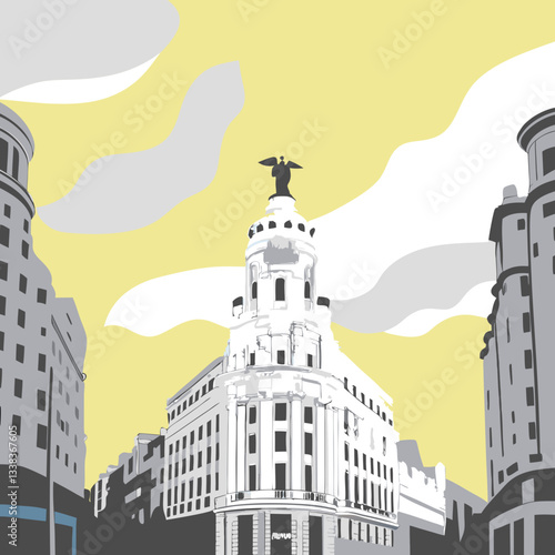 vector illustration of a city