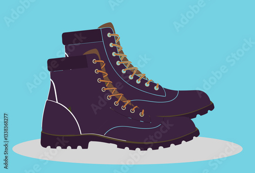 Flying Boots Concept Illustration Stylish and Beautiful
