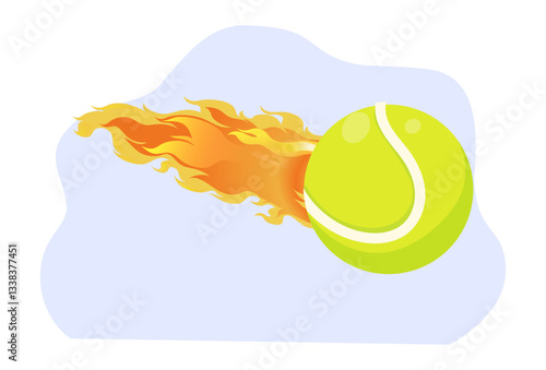 Fast Ball Concept Illustration Stylish and Beautiful