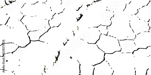 Earthquake Damage Simulation: Realistic Cracked Textures for Land, Walls, and Floors in Black, White, and Grey Tones, Capturing the Aftermath of Earthquakes
