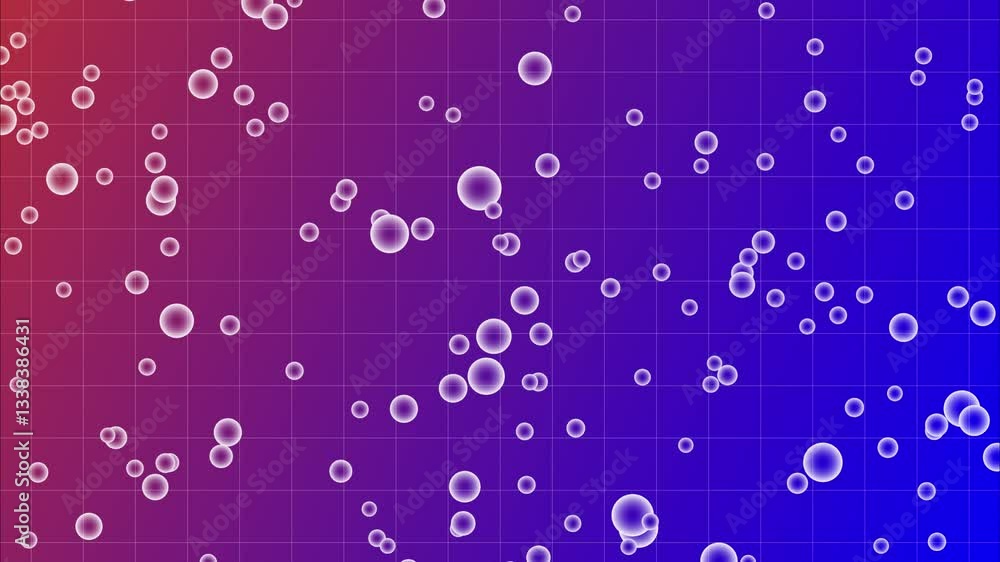 CC particular bubbles background 4k animation