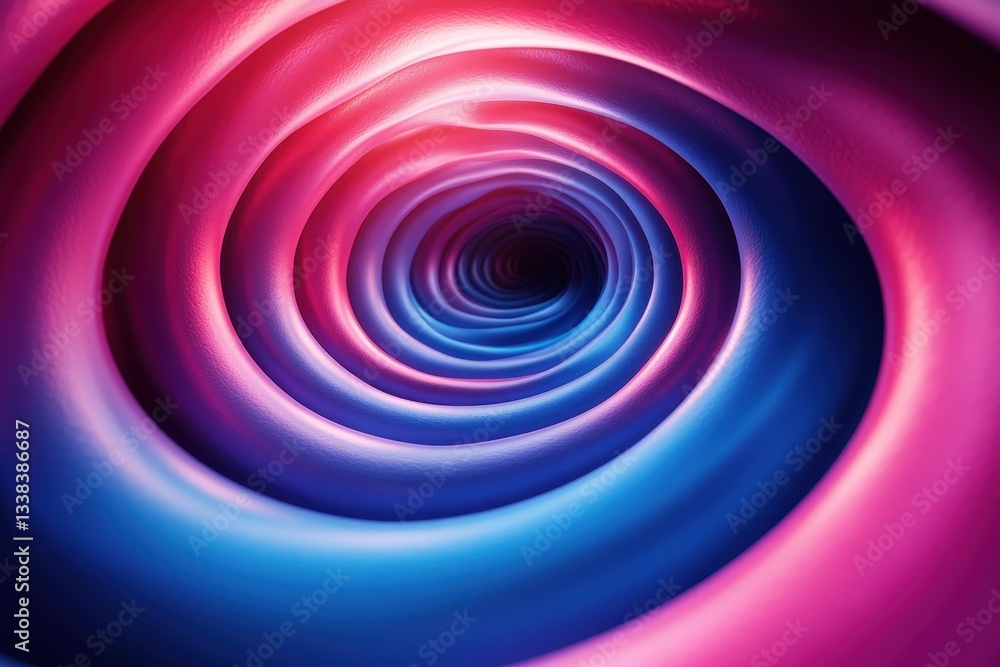 Colorful swirling tunnel with vibrant pink and blue hues creating a mesmerizing effect Colorful swirling tunnel with vibrant pink and blue hues creating a mesmerizing effect