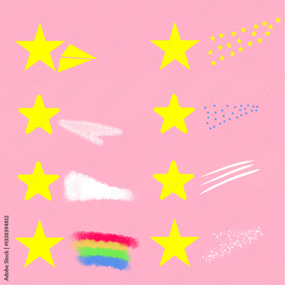 Fototapeta premium various kind of shooting star