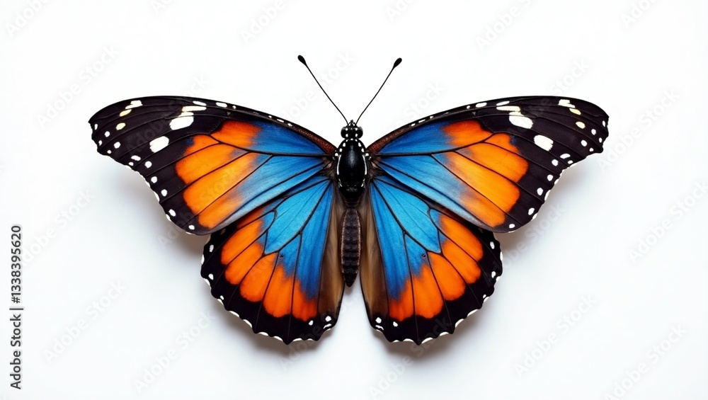 Naklejka premium butterfly on black background