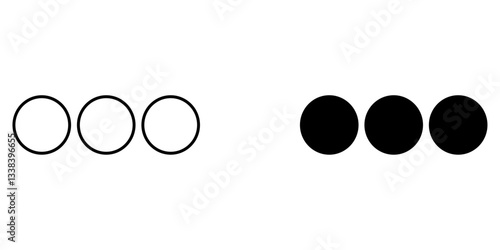 More Icon – Line & Glyph Symbol for Menu and Options