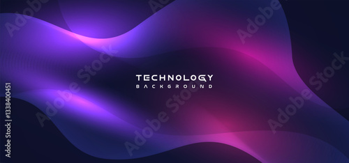 Purple digital technology futuristic internet network connection dark black background, blue abstract cyber information communication, Ai big data science innovation future tech illustration vector 3d