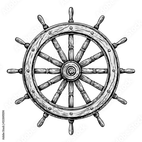 ship steering wheel