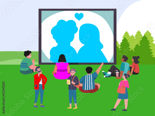 Film Festival Concept Illustration Stylish and Beautiful