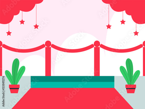 Film Premiere Concept Illustration Stylish and Beautiful