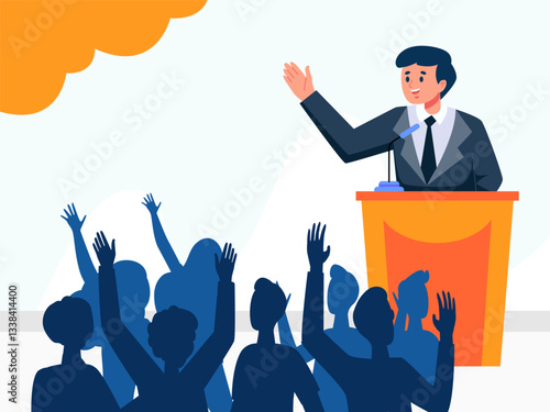 Filibuster Concept Illustration Stylish and Beautiful