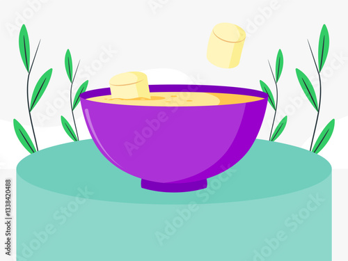 Fondue Concept Illustration Stylish and Beautiful