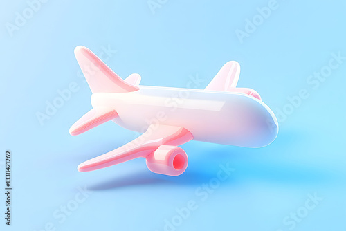 Wallpaper Mural Leisure travel holiday summer concept, May Day golden week airplane travel plan concept illustration Torontodigital.ca