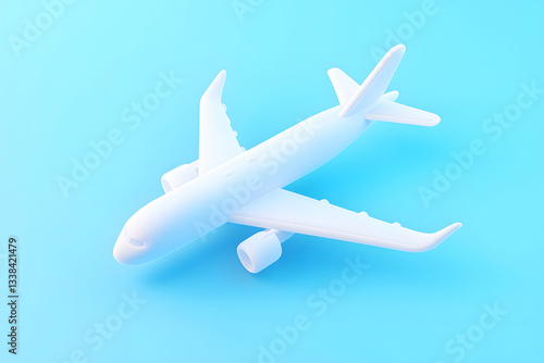 Wallpaper Mural Leisure travel holiday summer concept, May Day golden week airplane travel plan concept illustration Torontodigital.ca