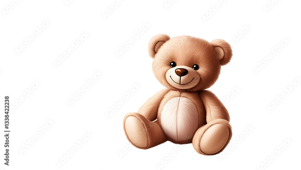 Obraz premium Adorable Plush Teddy Bear - Soft & Cuddly Stuffed Toy