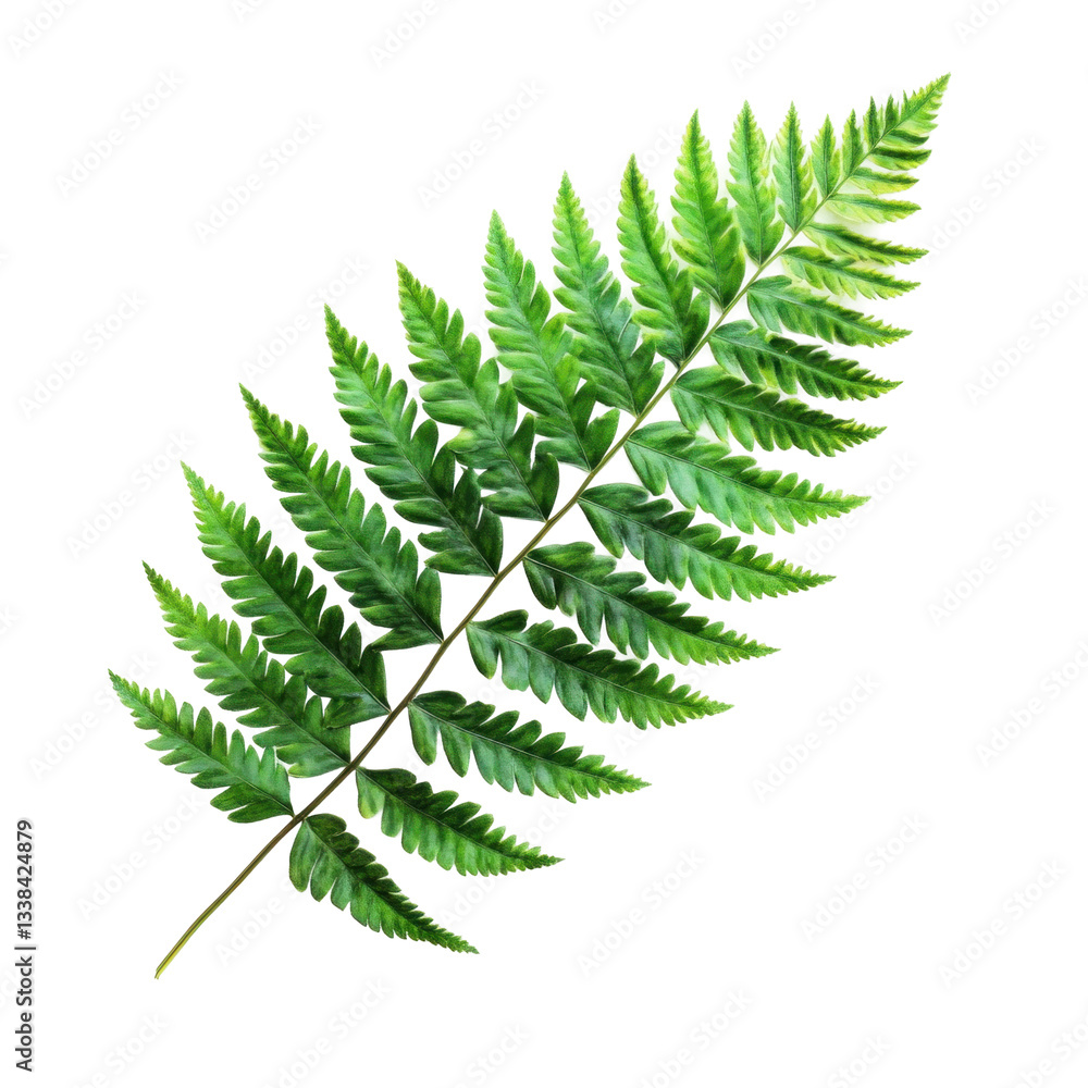 fern leaf isolated on white background fern leaf isolated on white background