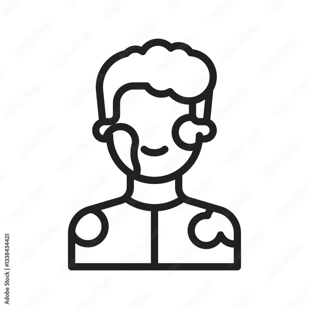 Obraz premium Color Face icon vector image. Suitable for mobile apps, web apps and print media.