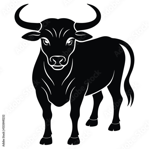 Bull Vector Shilhoette Single icon