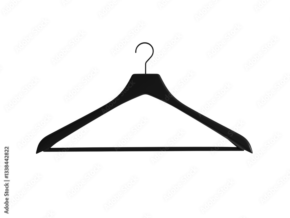 Black clothes hanger, minimalist design PNG file isolated on transparent background ,cut out, clipping path,, close up, high quality
Black clothes hanger, minimalist design PNG file isolated on transparent background ,cut out, clipping path,, close up, high quality