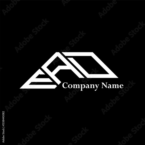 EAD logo design, EAD simple and modern logo. EAD luxurious alphabet design