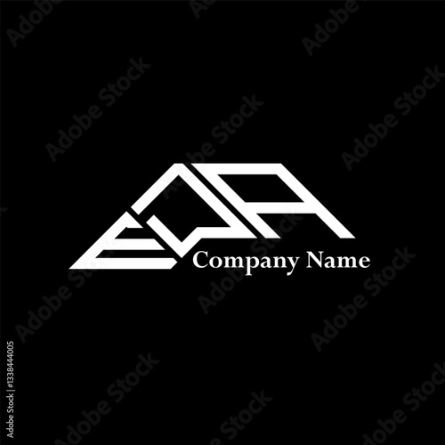 EDA logo design, EDA simple and modern logo. EDA luxurious alphabet design