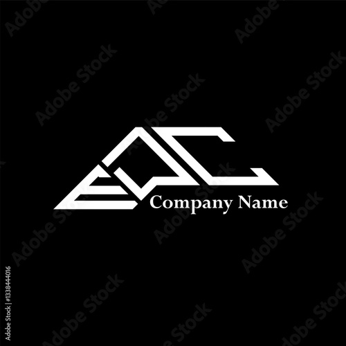 EDC logo design, EDC simple and modern logo. EDC luxurious alphabet design