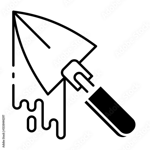 This Trowel icon is suitable for May Day, Labour Day, etc