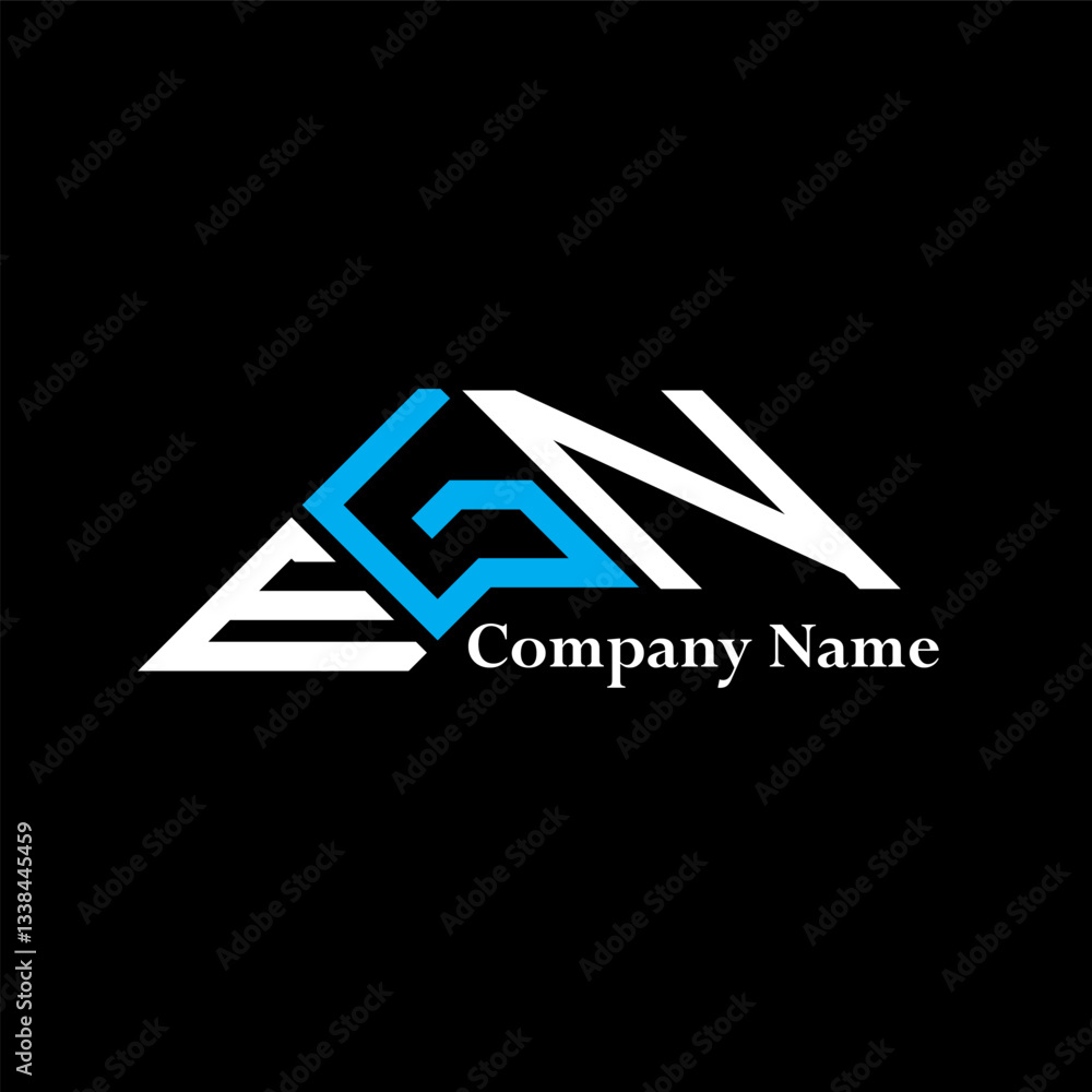 Obraz premium EGN logo design, EGN simple and modern logo. EGN luxurious alphabet design